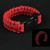 Camping Vandring Emergency Paracord för män Kvinnor Survival Parachute Rope Buckle Kit Reflective Wristbands Bangle269R