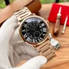 Nuovi numeri romani a palloncino B Orologi da uomo RONDE DE Lunetta in ceramica Classico 41MM Orologio da serbatoio di lusso Movimento meccanico automatico Orologio da polso di design