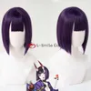 Catsuit kostümleri oyunu fgo kaderi büyük sipariş shuten-douji koyu mor kısa cosplay ısı dirençli sentetik saç partisi anime peruk + peruk kapağı