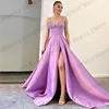 Party Dresses Luxurious Elegant Long Prom Luxury Strapless Sleeveless Sequin Shiny Split Ball Gown Women Formal Evening Gowns