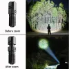 6800 lumen mini kraftfulla LED -ficklampa xhp50 inbyggd batteri 3 -lägen USB -laddningsbar blixtljus EDC Torch Lamp Flashlights ZZ