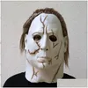 Masques de fête Masques de fête Halloween Michael Myers Cosplay Film Meyer Horreur Latex Dressing Props 221007 Drop Delivery Home Garden Festi Dhxhe