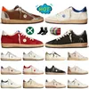 Designer-Luxusschuhe, goldene Herren- und Damenschuhe, Gooseity, Italien, schmutziger Schuh, Schwarz, Weiß, Gold, Glitzer, Silber, Blau, Rosa, Grün, Turnschuhe, flache Herrentrainer, Outdoor-Sportarten