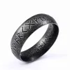 Pierścienie zespołu Pierścień ze stali nierdzewnej Pierścień mody Men Double Litera Rune słowa Odin norse amet retro pierścienia biżuteria upuszcza dostawa dhgarden otput