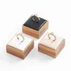 Mode Bambus Holz Ring Display Tray Schmuck Organizer Ring Ohrring Ständer Ohr Stud Halter Schmuck Lagerung Schaufenster Display268B