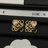 Designer Earrings loews Luxury jewelry Top accessories Ancient Style Hollow out Love earrings Simple Old Design Sense Earrings Women's jewelry Christmas gift