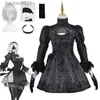 Anime Costumes Nier 2B cosplay Nier Automata Yorha Cosplay Yorha nr 2 Type B Come Anime Dress Sukienka Fanta Halloween Girls Party Ubrania L231027