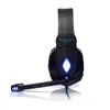 Kotion Each G4000 Casque de jeu avec basses profondes, prise 3,5 mm, son stéréo, casque de jeu avec microphone, lumière LED, pour PC Gamer, tablette, ordinateur portable, PS4, Xbox One, écouteurs