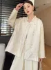 Veste Vintage en cuir véritable à col montant pour femme, manteau en peau de mouton véritable, Patchwork Jacquard brodé, automne 2023