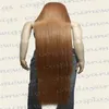 Perruques de cosplay extra longues, marron clair, coiffables à la chaleur, 150 cm, 81 LLB261h