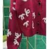 Kanaalontwerpers trui van topkwaliteit dames truien cc gebreide dames casual klassieke lettertrui draagt grote luxe vest vaste kleur