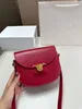 borse borsa da sella borsa da donna di lusso piccola arco di trionfo sotto le ascelle ascella borse classiche borsa a tracolla con tracolla regolabile in metallo bianco rosso borsa di marca per lo shopping