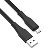 30CM Short USB C Cable Fast Data Sync Cord Type C Flat Cell Phone Charging Wire For Samsung Xiaomi Mobile Phone Power Bank USB Cable