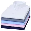 Camisas casuales para hombres Camisa blanca de fibra de bambú para hombres Manga larga Elástica Antiarrugas Ajuste regular Camisas sociales formales Plus Tamaño grande 8XL 7XL 6XL 5XL 231027