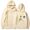 Mens Hoodies Sweatshirts Galleryes Dept 까마귀 랩퍼 남성 디자이너 편지 불꽃 프린트 하이 스트리트 여성 긴 슬리브