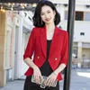 Ternos femininos verão terno fino fino wiast pequeno blazer coreano moda profissional usar meia manga jaqueta casual casaco de escritório