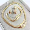 Nuevo diseño de moda collares pulseras pendientes anillos joyería Australia cristal chapado en oro conjuntos de joyas 294R