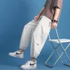 Men's Pants Summer 2021 Thin Fashion Knickerbockers Nine Cupped Sweatpants Slacks For Men230t