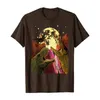 ユーモアTシャツ面白い3つの恐竜Howling Moon T-Rex T-Shirt2891