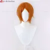 キャットスーツコスチュームゲームアンサンブルスターES 2wink hinata aoi yuta cosplayオレンジ耐熱合成ヘアパーティーウィッグ +かつら