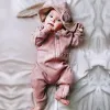 Baby Rompers Nowonarodzone ubrania dziecięce Big Ear Rabbit Toks Sleepsuit niemowlę chłopca dziewczyna zaświeca małe dzieci kombinezon cosplay kostium