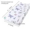 Cloth Diapers Soft Reusable Changing Pad Cover Printing Design Minky Material Baby Breathable Diaper Sheets 231026