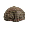 Baretten Heren Britse Stijl Achthoekige Hoeden Winter Wol Gatsby Cap Klimophoed Golf Rijden Herfst Dames Katoen Platte Cabbie Sboy Hoeden BLM204 231027