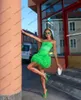 Casual Dresses Unique Puffy Mesh Women Summer Pretty Strapless Tulle Mermaid Prom Gowns Modern Green Short Formal Party Dress