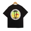 Summer Coconut Sunshine Beach tryckt Bottom Shirt Loose Casual Round Neck Kort ärm T-shirt för män