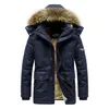 Erkekler Down Parkas Kış Polar Velvet Pamuklu Pamuklu Ceket Erkekler için artı büyük boyutlu kalınlaştırılmış sıcak ceket kürk kara erkek kuzu yün dış giyim parka 231026
