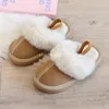 INS Kinder Fleece Slipper Winter Jungen Mädchen verdicken atmungsaktive lässige Kinder Sieb Nylon warme Knöchel hohe Schuhe