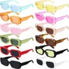 Małe okulary przeciwsłoneczne Kobiety owalne zabytkowe marka projektant kwadratowych okularów przeciwsłonecznych dla kobiet odcieni żeńskie okulary anty-glare
