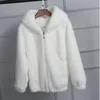 Sweats à capuche pour femmes automne hiver manteau en fausse fourrure femmes 2023 décontracté chaud doux veste à glissière en peluche pardessus poche grande taille Teddy femme # f3