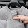 Maglioni da uomo Lusso leggero di fascia alta per uomo O-Collo Ricamo Pullover ispessito Maglia Casual Autunno/Inverno Calore Abbigliamento