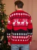 Erkek Sweaters Kış Noel Erkekler Kadın Unisex Sweaters Sıradan Gevşek Örgü Sıcak Kalışlı Çiftler Eşleşen kıyafetler kazak üst jumperlar 231026