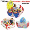 Baby Rail 1.2M Palline da biliardo per bambini Pieghevole Tenda da gioco per bambini Cartoon Ball Pit Pool Portable Outdoor Indoor Baby Ball Pit con cestino per KidL231027