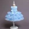 Fille robe de gâteau moelleuse jupe pour vieille robe de noix de chambre pour enfants hôte d'anniversaire enfant