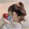 Hair Rubber Bands Fashion Women Bun Hair Claw Horsetail Buckle Clip Bird Nest Expanding Headwear Female Ponytail Holder Acce Dhgarden Otteo