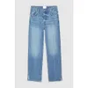 Anine Women Designerin hohe taillierte Jeans Bings Access Control Taste Split Blue gerade Bein Denimhose Bing