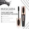 Mascara QIC Waterproof Gruby kręcony silikonowy szczotka do głowy wydłużanie rzęs trwające 24h 4D Zestaw Eyeliner Kosmetyki 231027