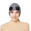 Mode Nouveau Designer Deux Lentilles Lunettes Lunettes Bonnets Hommes Chapeaux Tricotés Casquettes De Crâne En Plein Air Femmes Uniesex Hiver Bonnet Bonnet 7 Couleur H-25