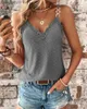 Women's Tanks Camis New Summer Girl Women Lace Splicing Hollow Out Crochet Camisole Tank Cotton Cami sleeveless Shirt Ladies Sexy Slim Vest Tops T231027