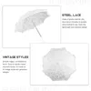 Parapluies Danse Parapluie Mariée Mini Dentelle Claire Mariage Décoratif Prop Blanc Pographie Enfants