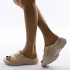 Sandals Sandales Femme Girls Slide Mule Wedges Comfortable Summer Women Outdoor Shoes Leopard For