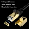 10m Cat8 Ethernet -kabel 40 Gbps guldpläterad RJ45 Patch Cord Cat8 LAN Network Cable