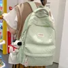 スクールバッグファッションレディーかわいいピンクのラップトップ女性旅行帳