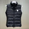 Designer Winter Jacket Kvinnor Herr och kvinnor broderad märke Vest Luxurisk pufferrock Keep Warm Vest Size 1/2/3/4