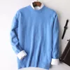 Suéter masculino genuíno 100% mink cashmere suéter homens jumper outono inverno casual o-pescoço quente pulôver robe hombre pull homme 231026