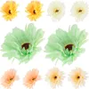 Decorative Flowers Autumn Gerbera Artificial African Daisy Heads Craft Making Floral Decor