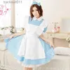 Costumi anime Cosplay Come Lolita Dress Cameriera Grembiule Fantasia Carnevale Halloween Arriva per le donne Festa in maschera Alice nel Paese delle Meraviglie L231027